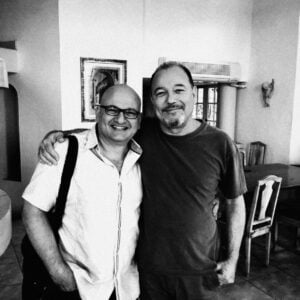 Fahed Mitre y Rubén Blades juntos.