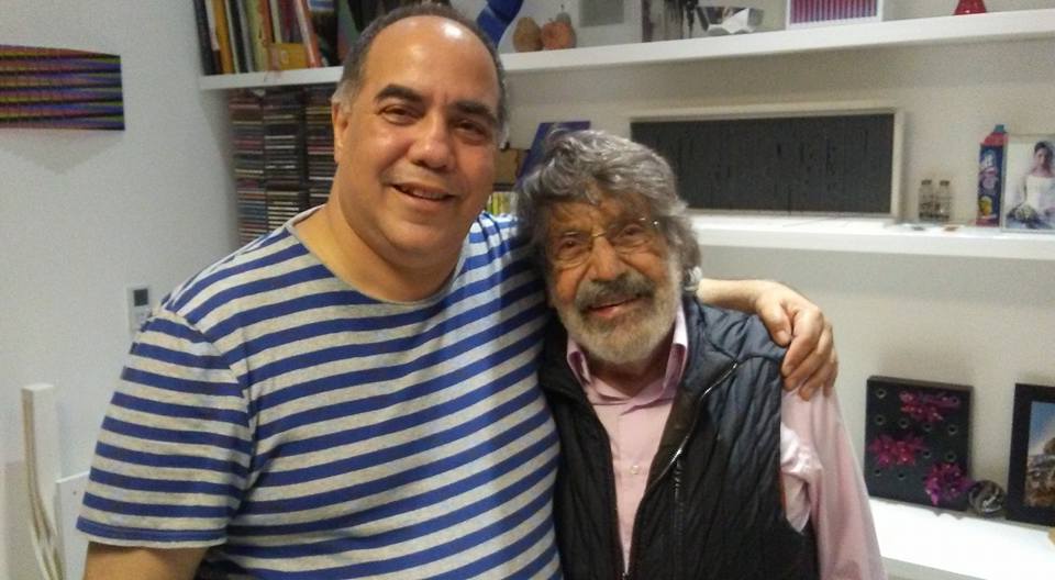 Anoche compartiendo con el querido maestro Carlos Cruz Diez (Panamá. 29 de octubre de 2016)