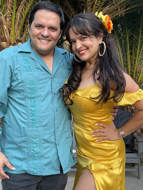 Yamila Guerra con su hermano Yalil Guerra