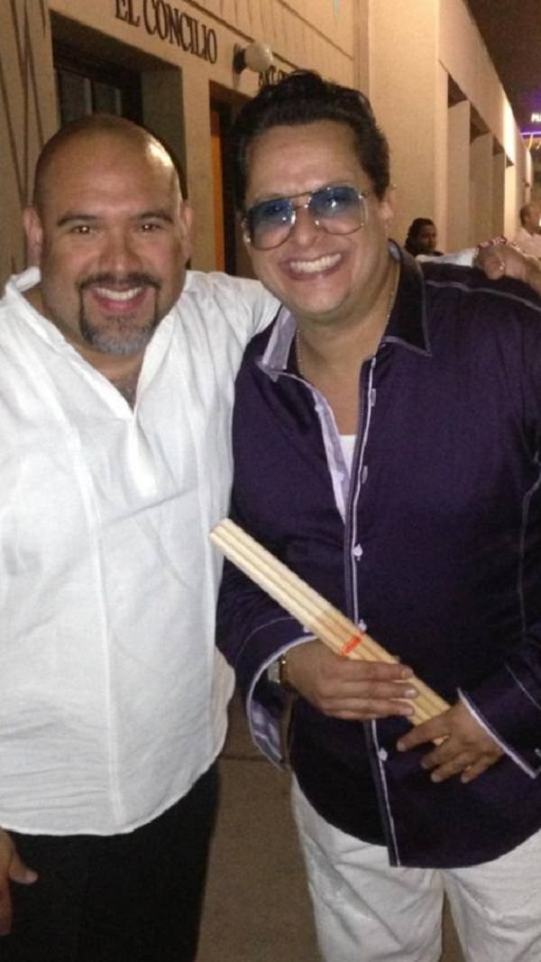 Fausto Cuevas y Tito Puente Jr.