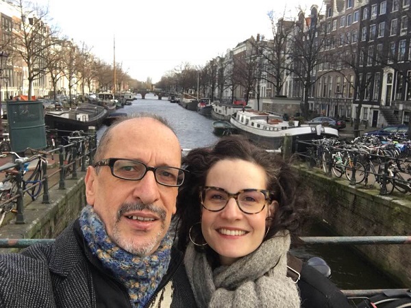 En Amsterdam con su hija Leticia