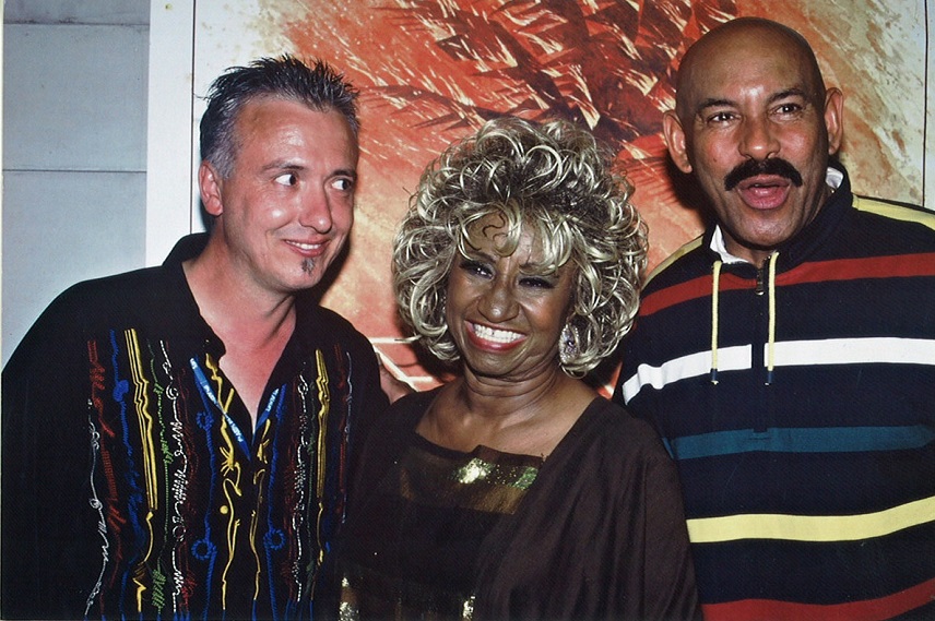 Eric Duffau, Celia Cruz and Oscar D Leon