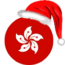 Hong Kong Circle Flag Dec