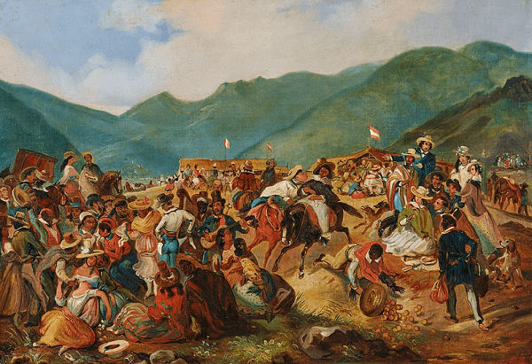 Fiesta de Amancaes con cajón