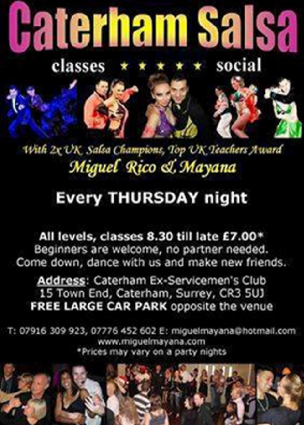 Caterham Salsa Flyers - Miguel & Mayana