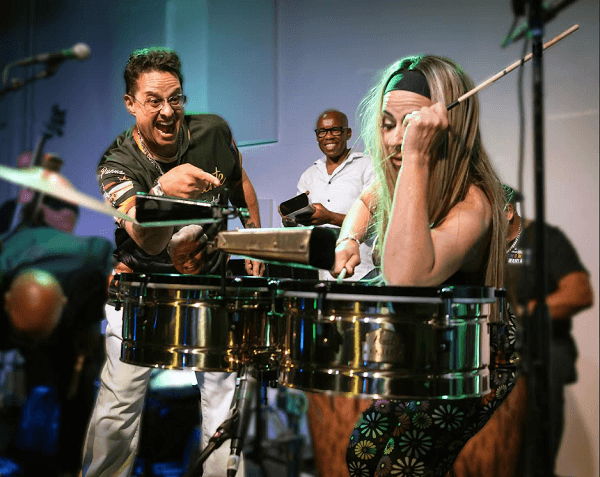 Diana Sosa y Tito Puente Jr. 