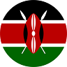 Kenia circle flag