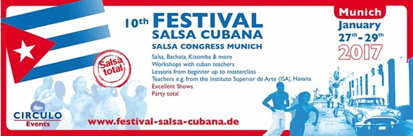 Festival de Salsa Cubana Múnich, Alemania (27 al 29 de enero, 2017)