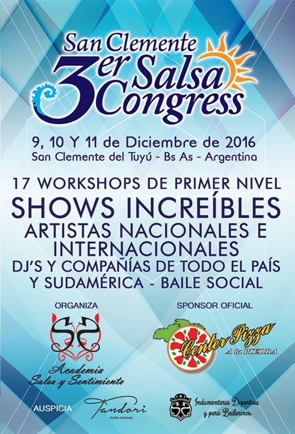 San Clemente 3rd Salsa Congress 2016 - Detalles