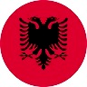 Albania circle flag