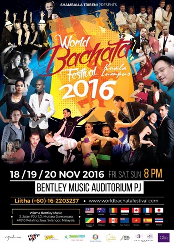 Festival Mundial de Bachata 2016 Flyers