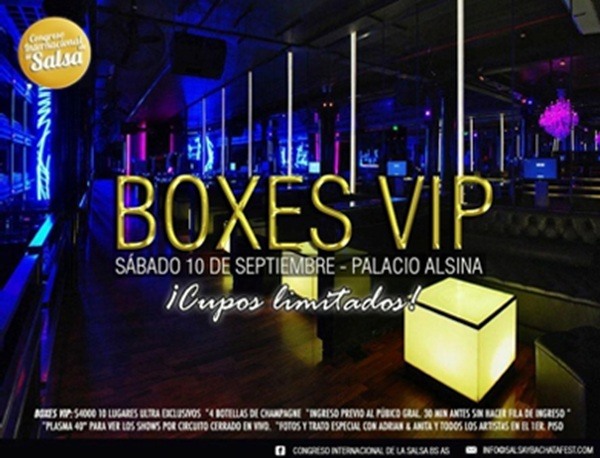 Congreso Internacional De La Salsa en Buenos Aires - Boxes Vip
