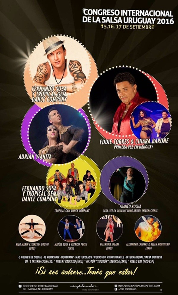 Congreso Internacional De La Salsa Uruguay 2016 - Artistas