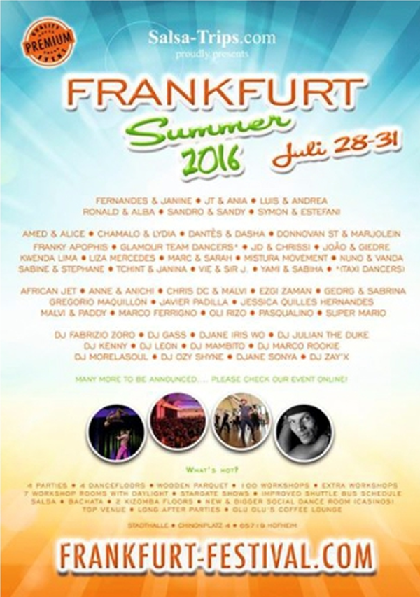Festival de Verano de Fránkfurt 2016 – 28 al 31 de julio