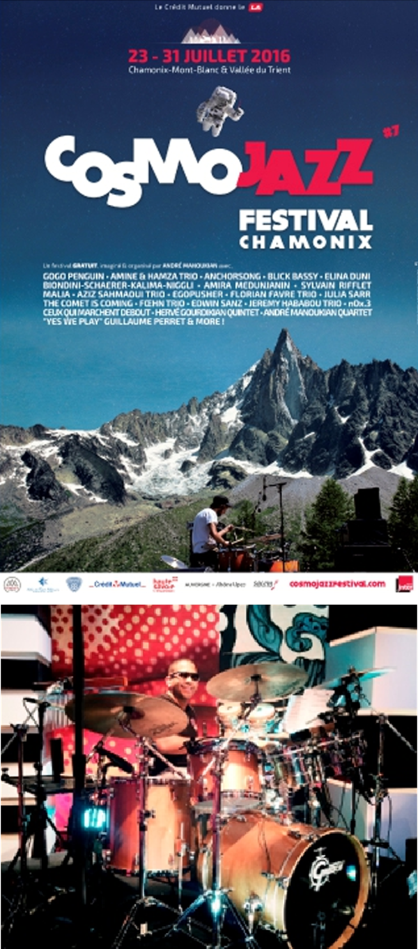 Edwin Sanz - En el festival Cosmo Jazz en Chamonix-Mont-Blanc, Francia